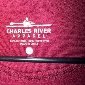 Charles River Apparel Burgundy Pullover